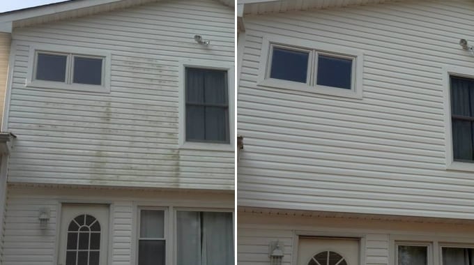 House Washing Before & After Middletown NJ
