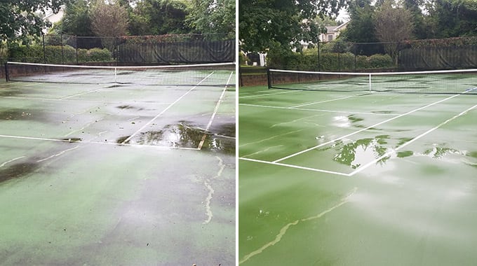 Tennis Court Pressure Washing Marlboro Township NJ